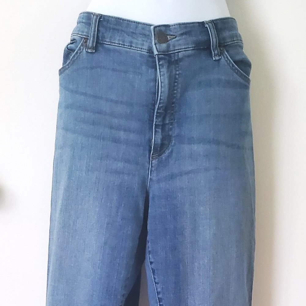Ralph Lauren Blue Jeans Sz 16 Womens Boot Cut Mid Rise Plus